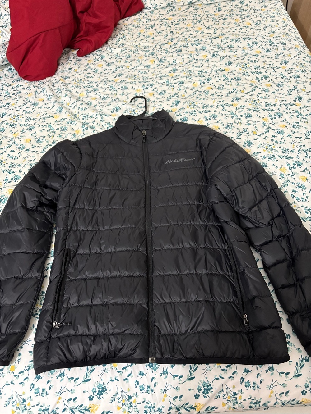 Eddie Bauer Black Quilted Packable Puffer Jacket